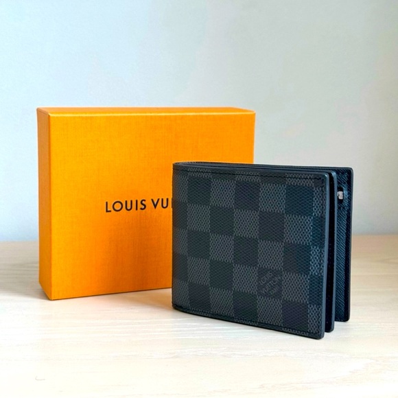 NWT - Louis Vuitton Amerigo Wallet - Damier Graphite - Picture 1 of 10